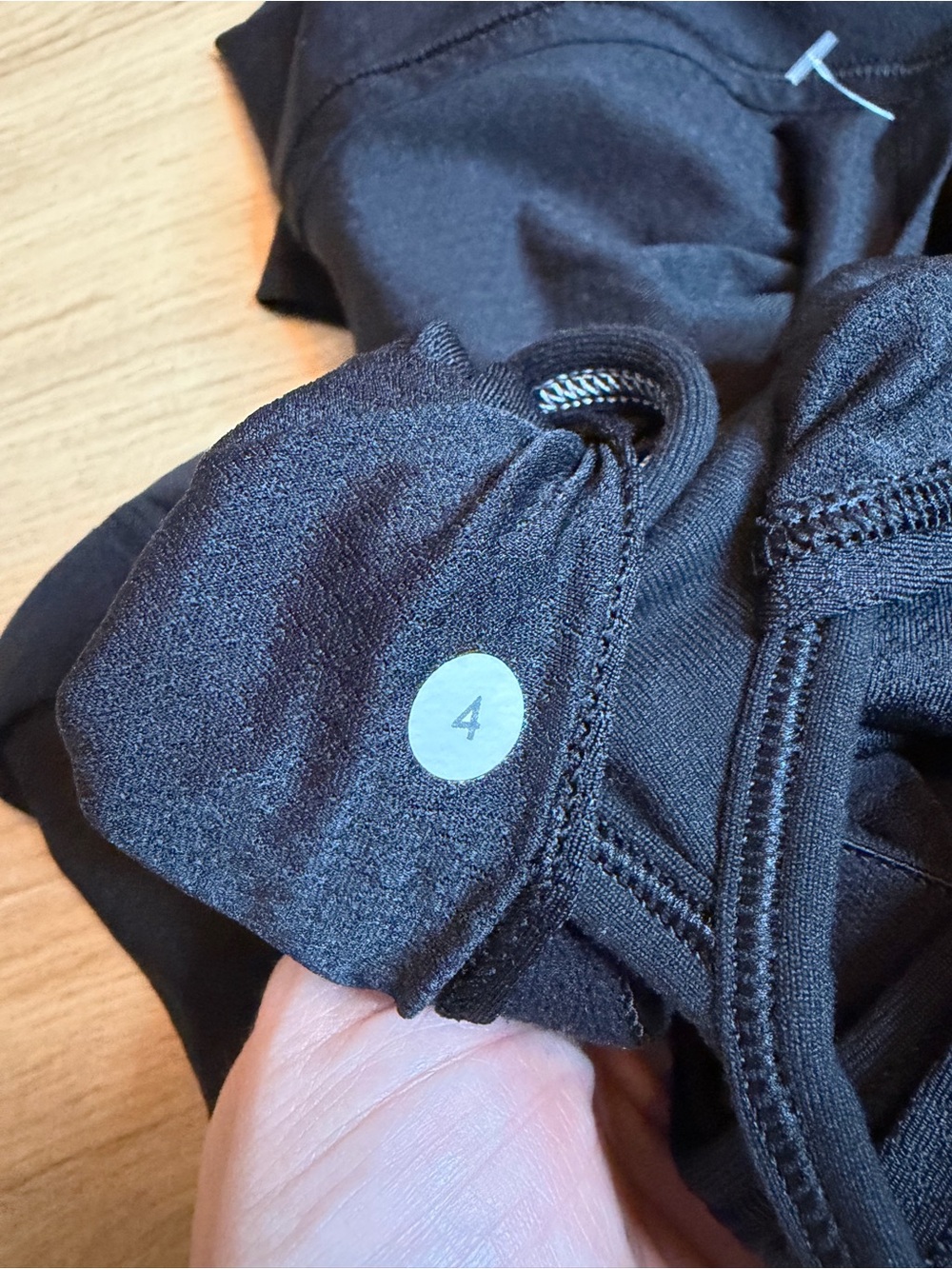 Lululemon Black Power Y Tank Shirt Size 4 w/ built in Bra - Picture 2 of 6